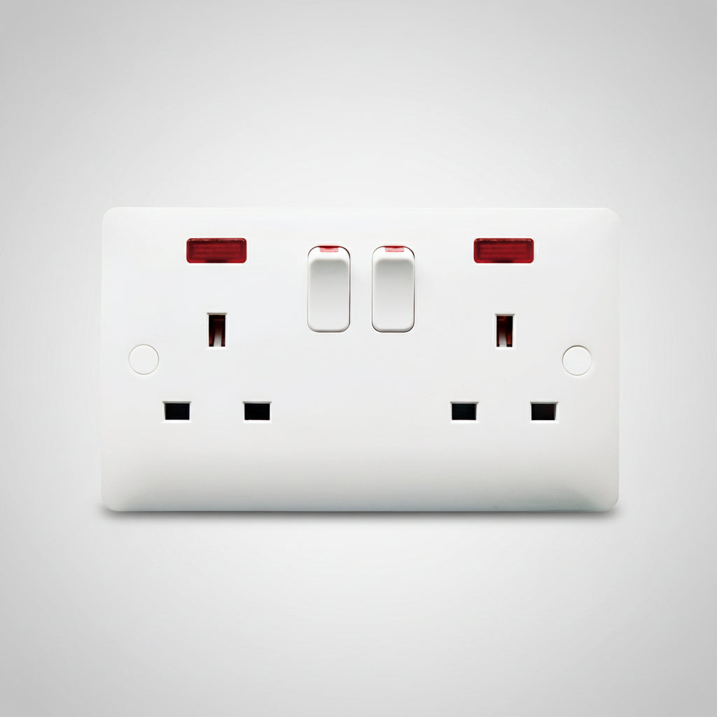 Linier G Design White Twin Socket