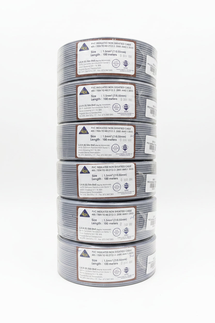 4mm PVC cable (grey)