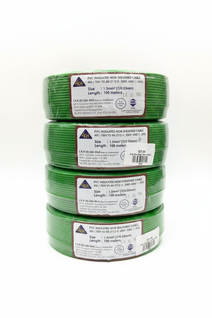 Green 1.5mm PVC Cable LKH