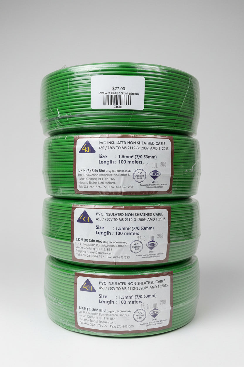 4mm PVC Cable (Green) LKH