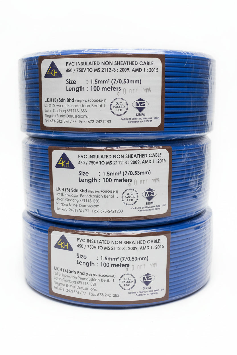 Blue 1.5mm PVC Cable LKH