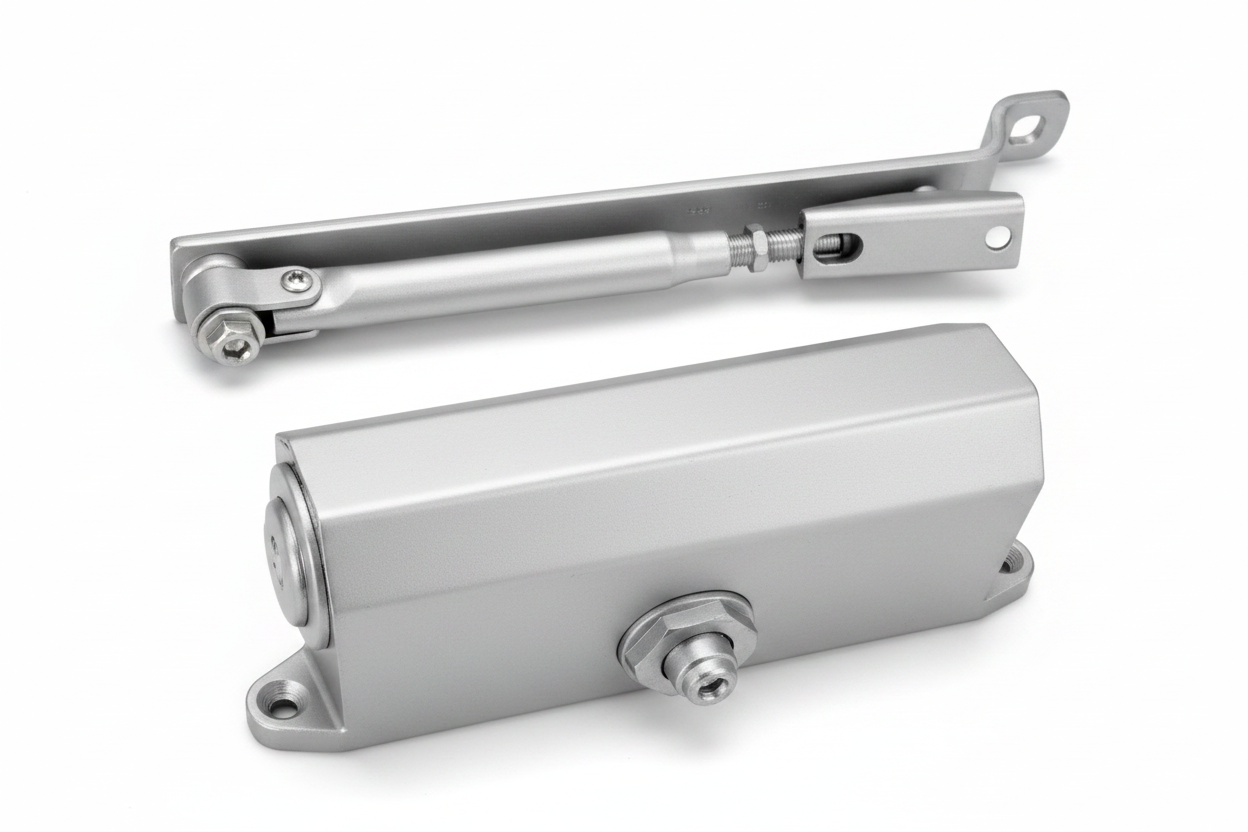 HLD072 Large Silver Door Closer
