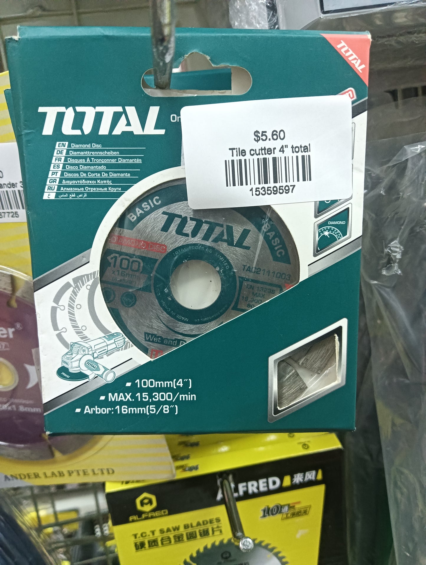 Tile cutter 4” total