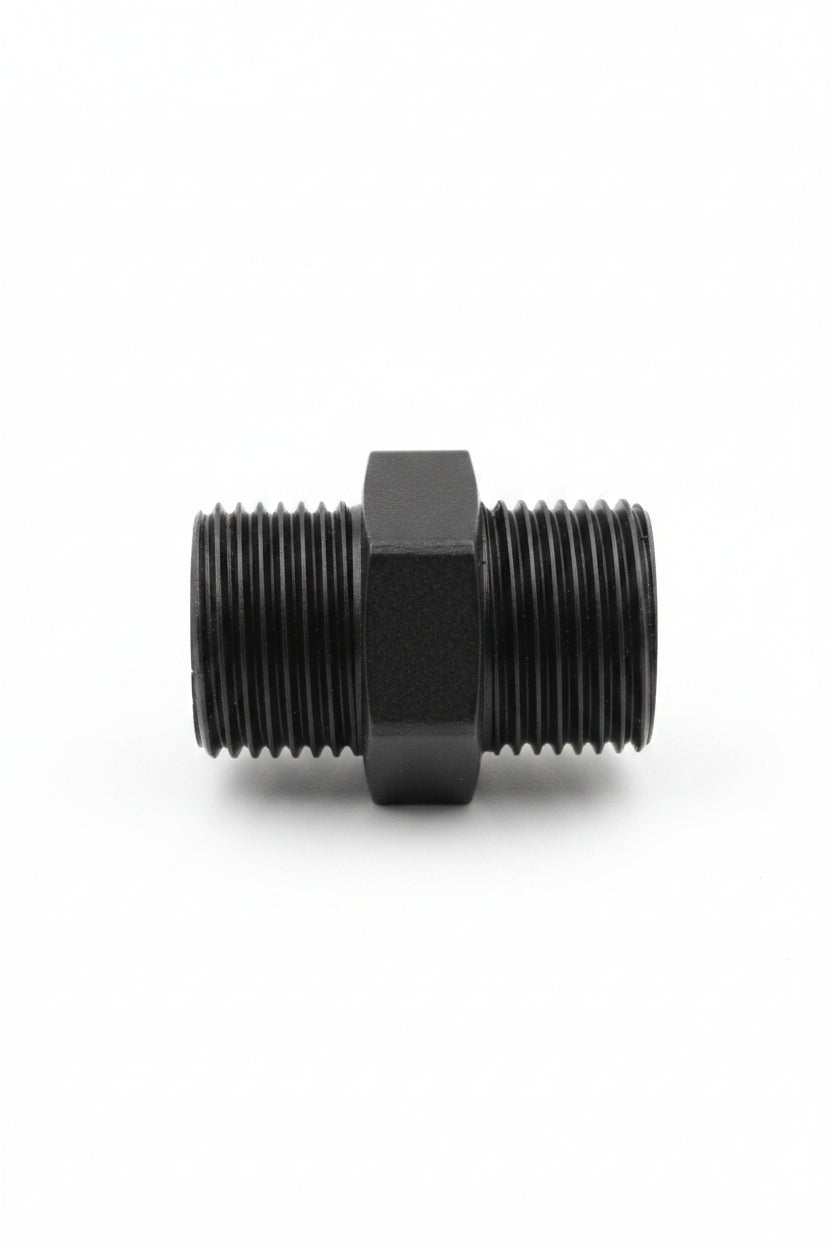 Black HDPE Nipple