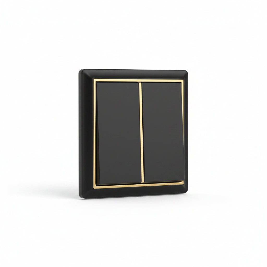 Linier G Design Black 2-Gang 1-Way
