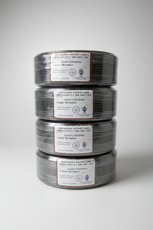 Black 1.5mm PVC cable LKH