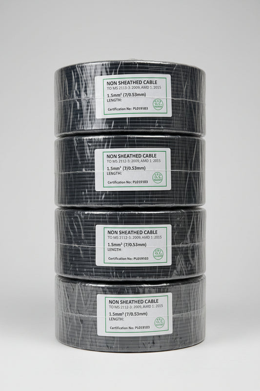 2.5mm PVC cable (Black) LKH