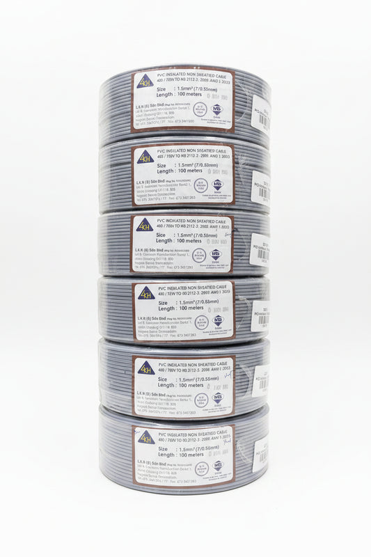 4mm PVC cable (grey)