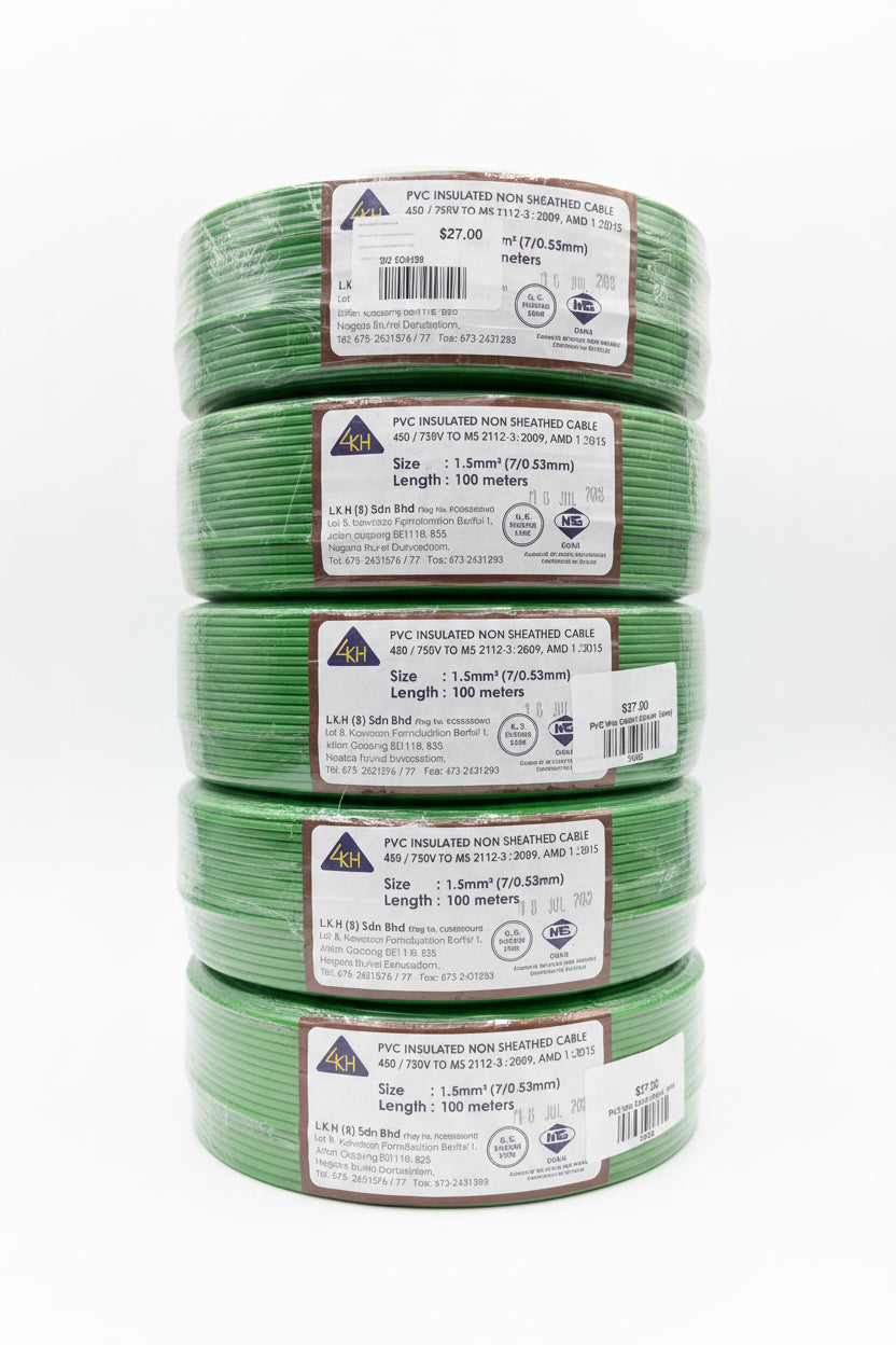 2.5mm PVC cable (Green) LKH