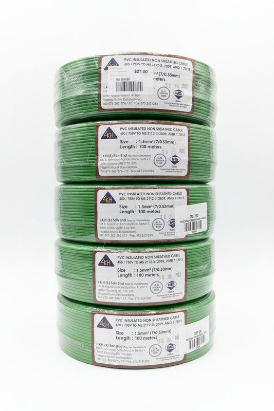 2.5mm PVC cable (Green) LKH