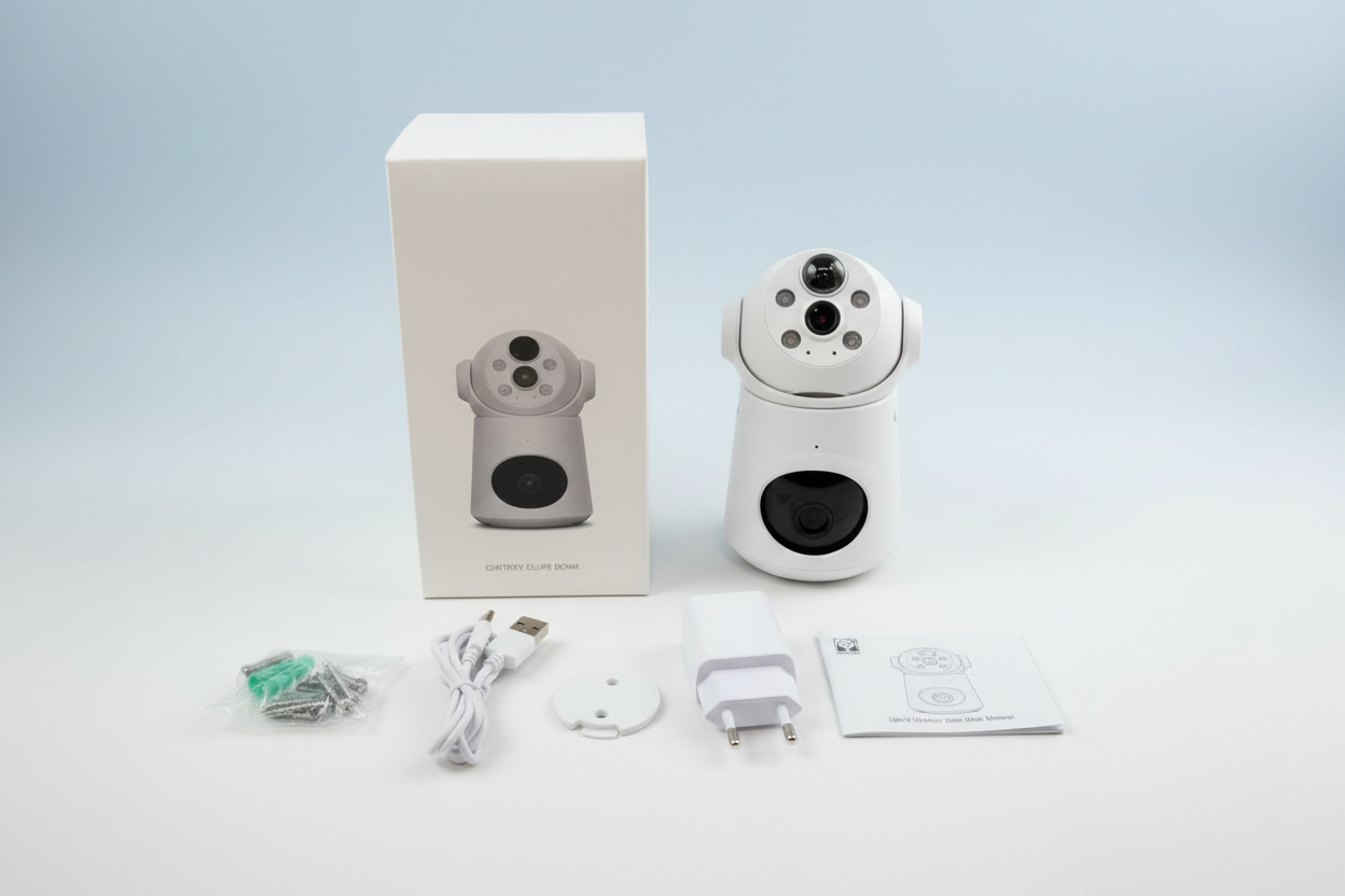 Solar Powered Dual Lens Security Camera