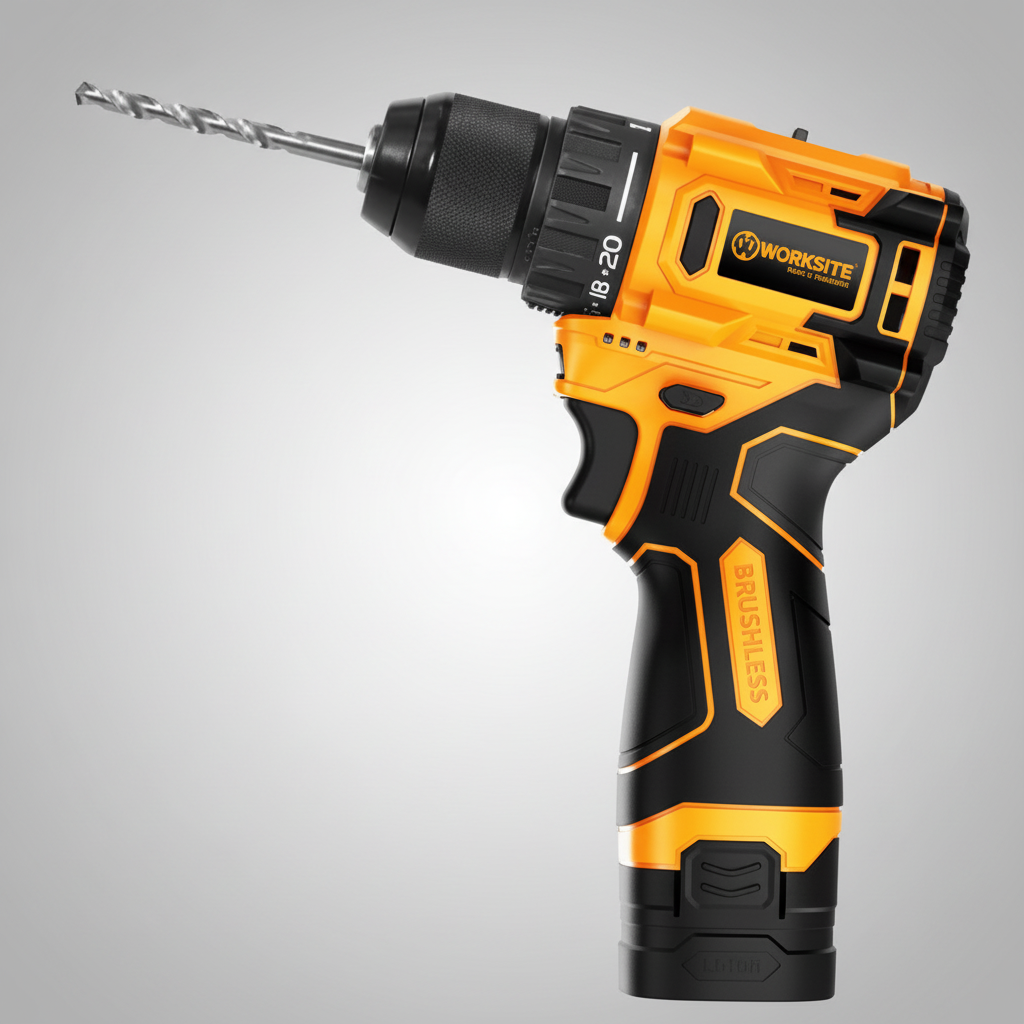 16V BRUSHLESS DRILL WITH 2 BATTERIES