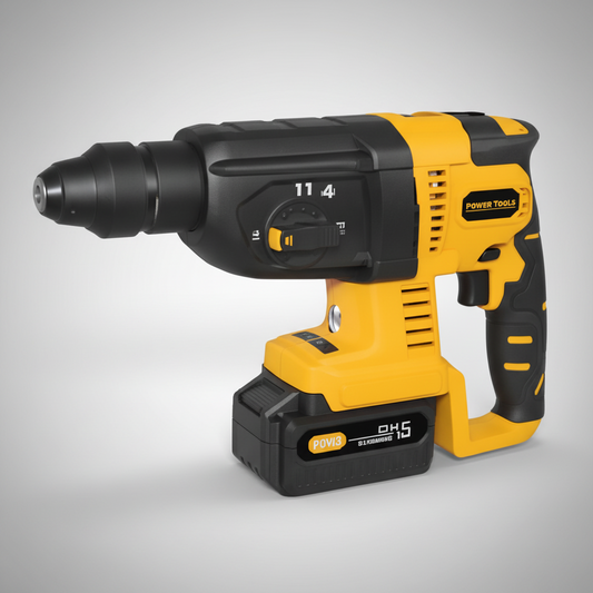 21V Brushless Hammer Drill 20mm With 2 Batteries