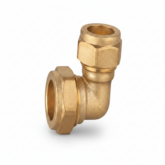 90 degree Brass Compression Elbow L15*15