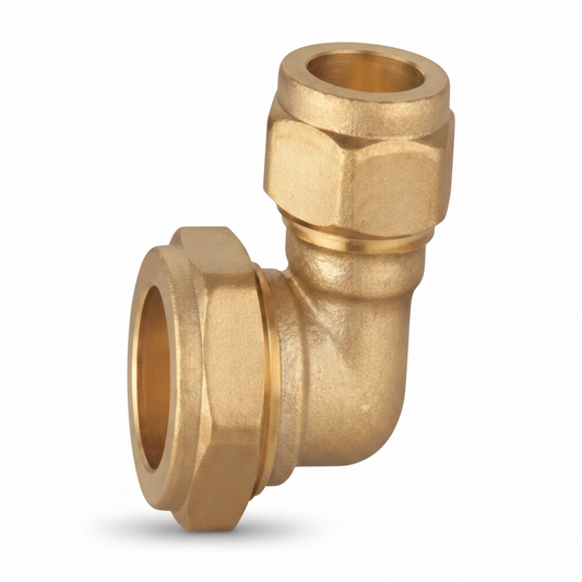 90 degree Brass Compression Elbow L22*22