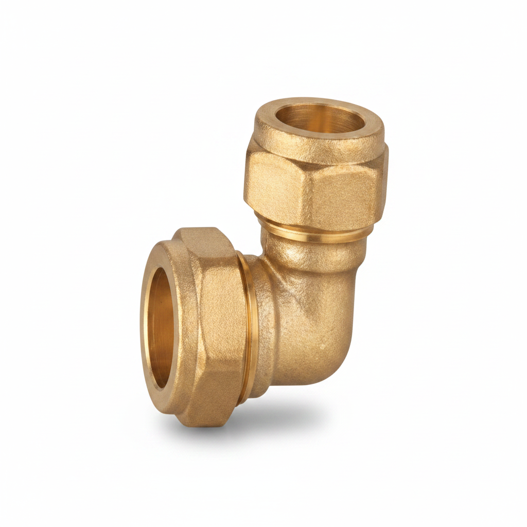 90 degree Brass Compression Elbow L28*28