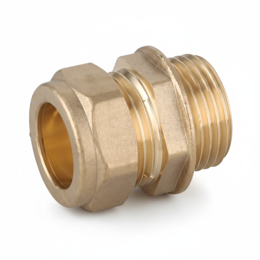Brass Compression Male Adapter S15*1/2M