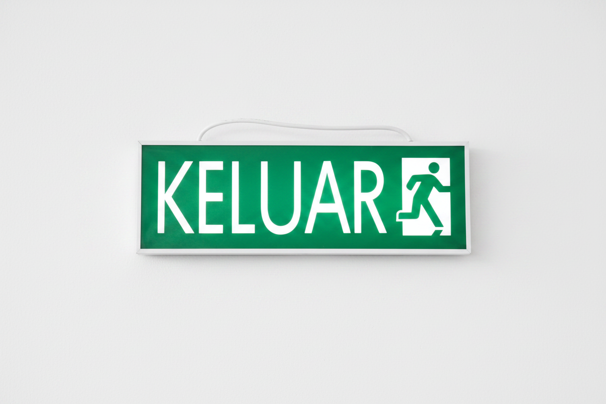 LED Keluar Sign