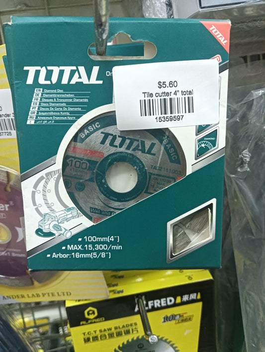 Tile cutter 4” total