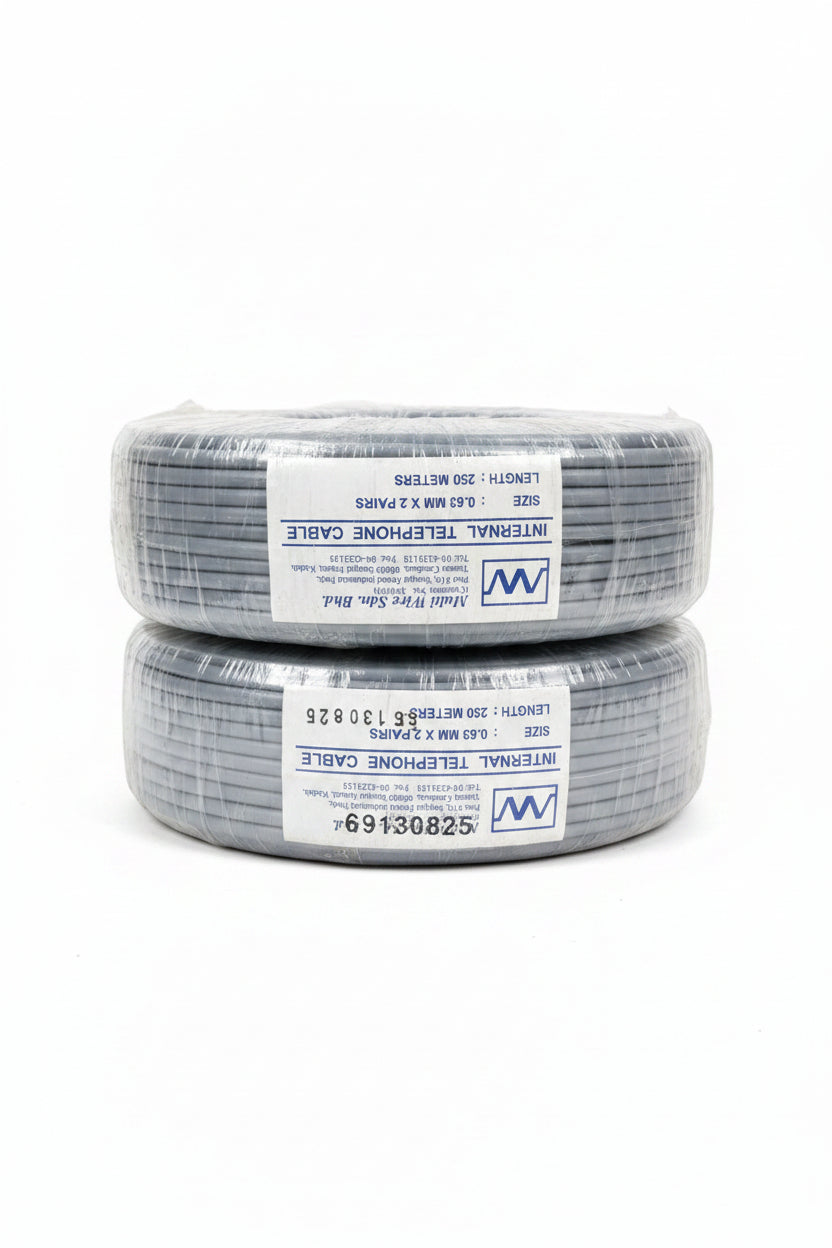 (0.63MMX2 PAIRS) PVC HIGH SPEED TELEPHONE CABLE