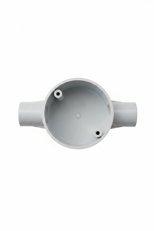 2-way PVC electrical junction box designed
