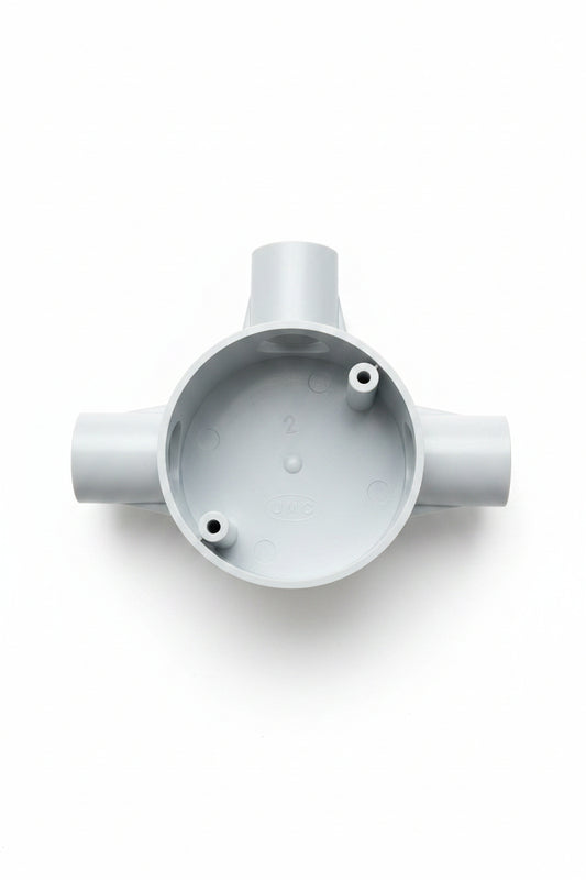 3-way PVC electrical junction box designed