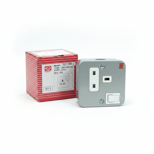 13 AMP 1 GANG SWITCH SOCKET OUTLET METAL CLAD (1213M)