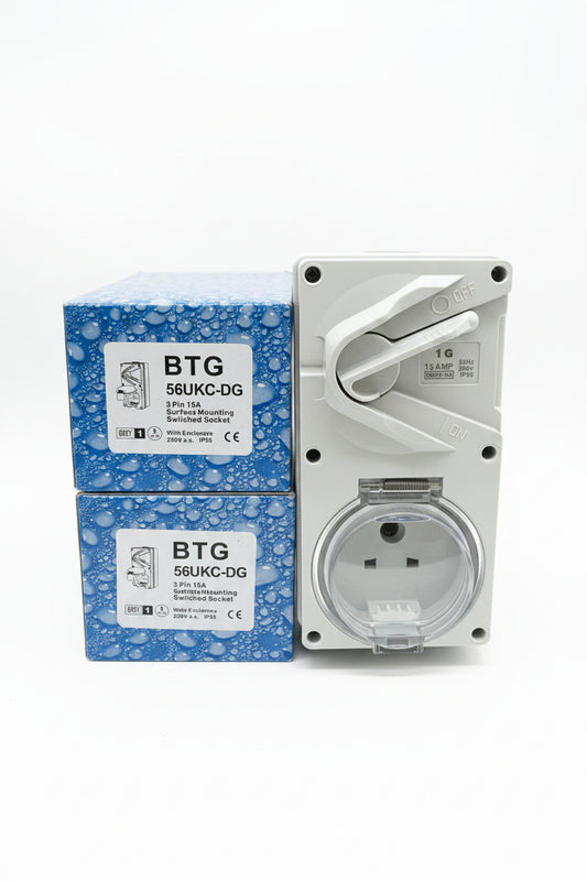 BTG WEATHER PROOF MULTI SOCKET (56UKC-DG)