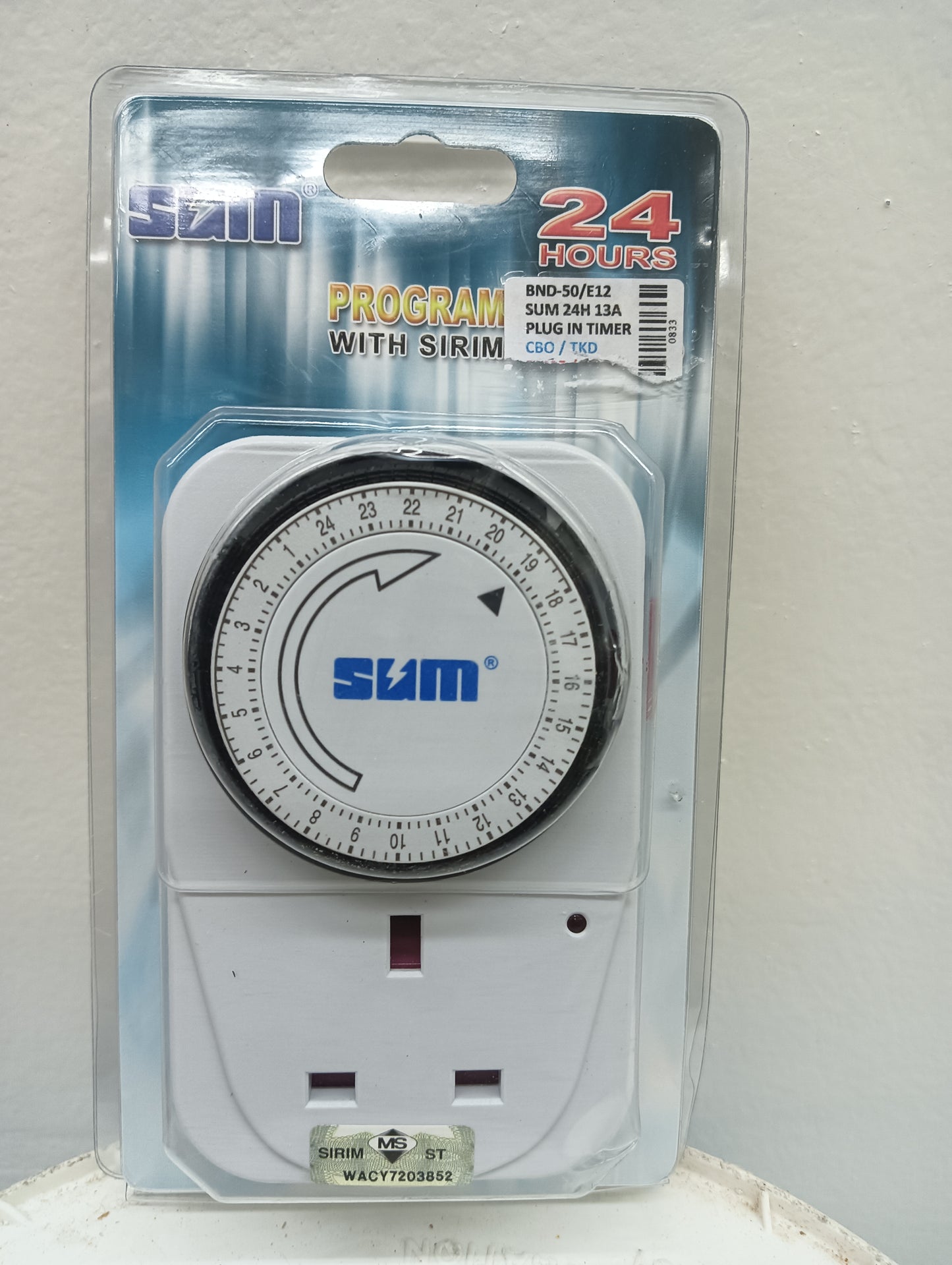 SUM 13A PLUG IN TIMER (BND50/E12)