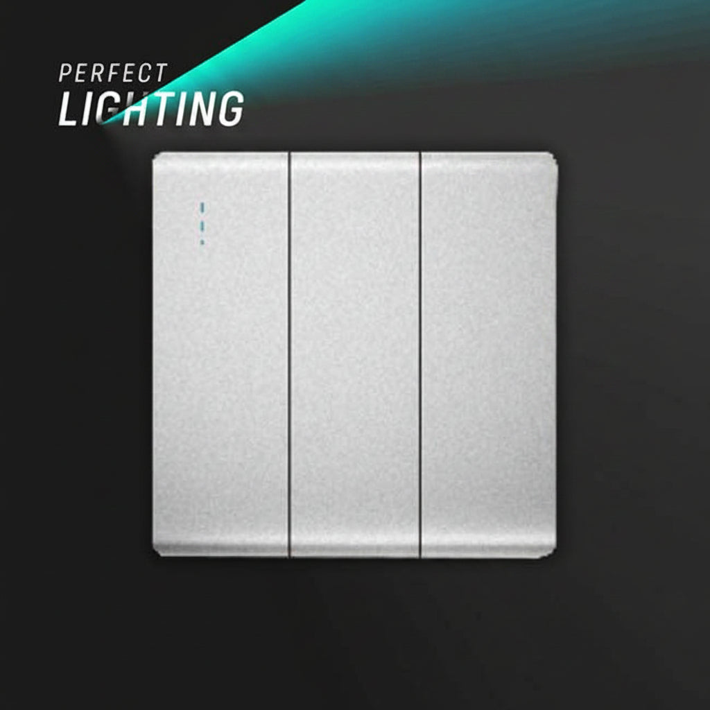 Linier G Design White 3-Gang 1-Way